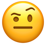 смайлик з приподнятою бровою